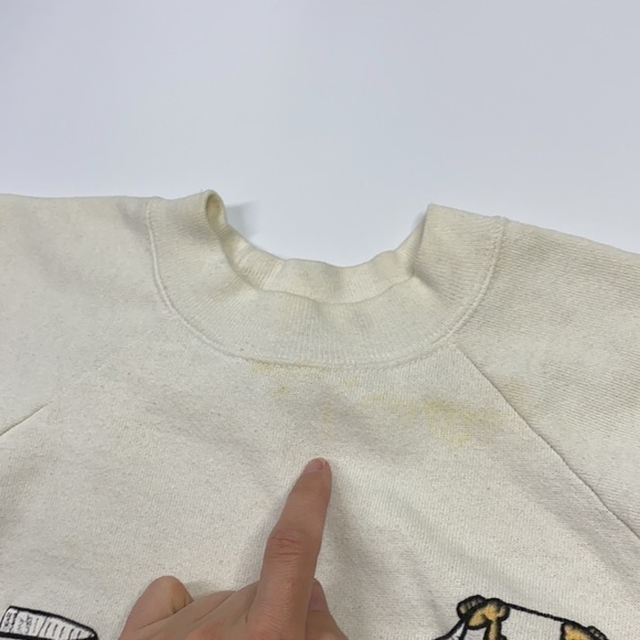 20/20 Sport Vintage Dear Santa I Want It All Raglan Sleeve Elf Sweatshirt - Picture 5 of 8